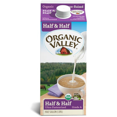 Half and Half Organic 6/64oz Organic Valley