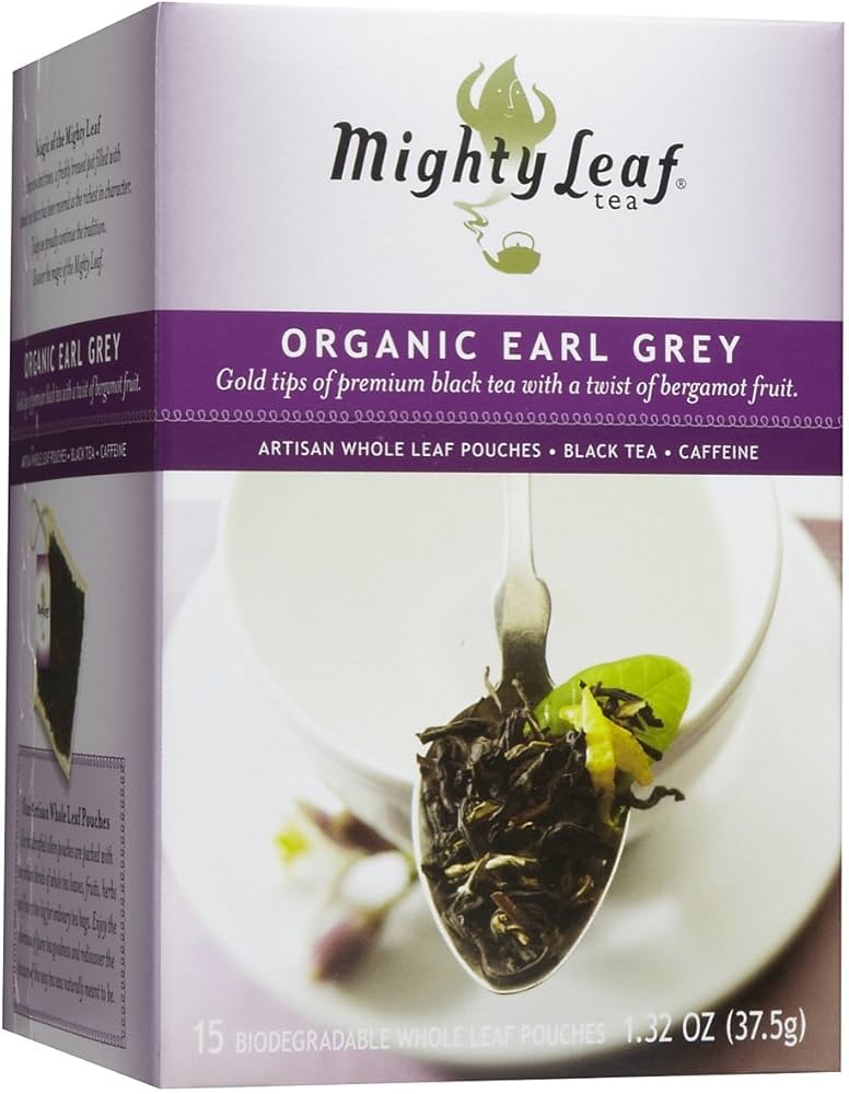 Tea Earl Grey Organic 6/15ct Mighty Leaf