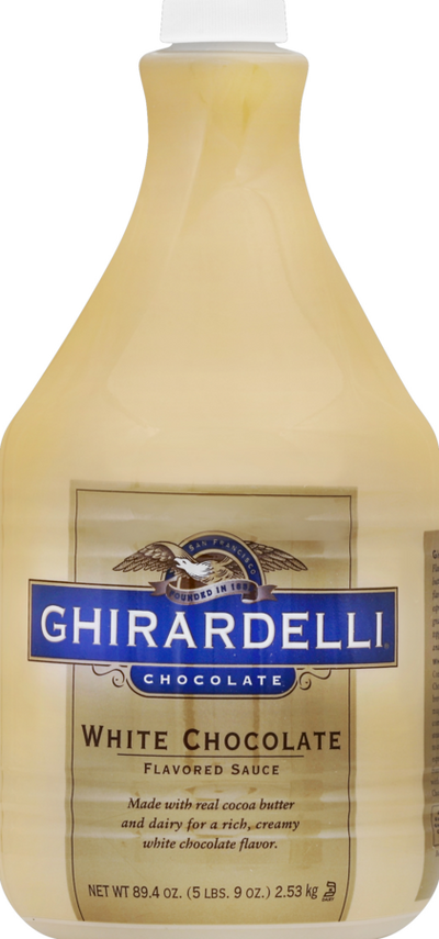 Ghirardelli White Sauce Non GMO 89.4oz 41265