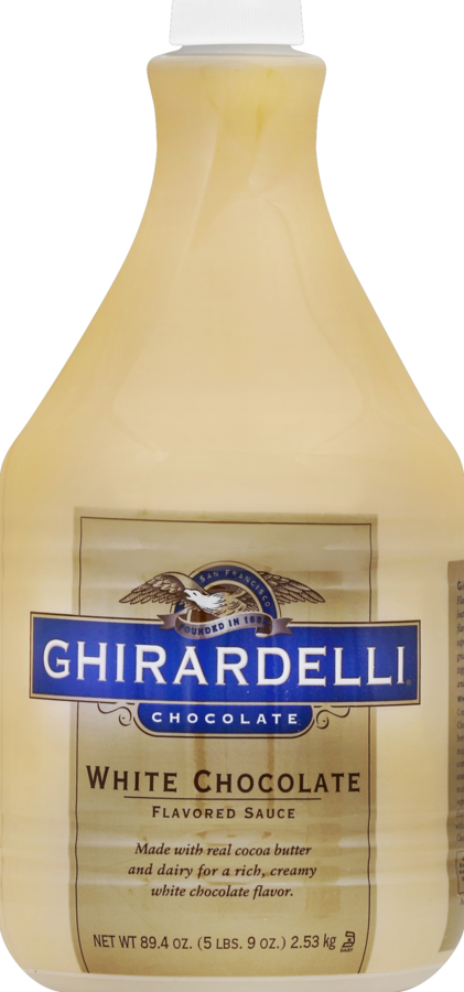 Ghirardelli White Sauce Non GMO 89.4oz 41265
