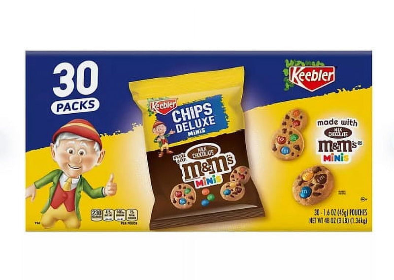 Keebler Chips Cookies with Milk Chocolate M&M's 30ct/1.6oz