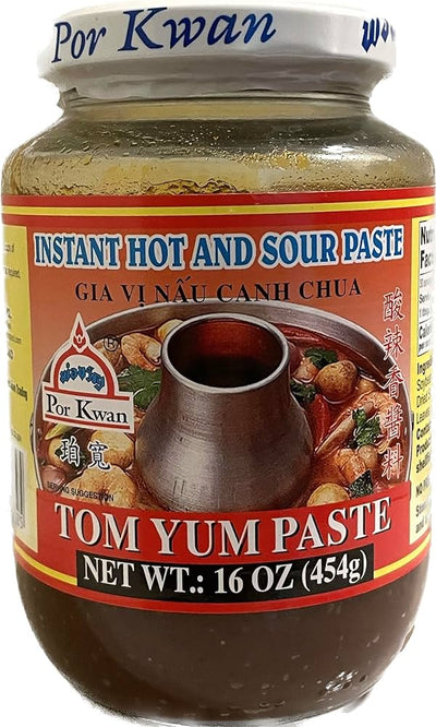 Por Kwan Hot & Sour Tom Yum Paste 16oz Jar