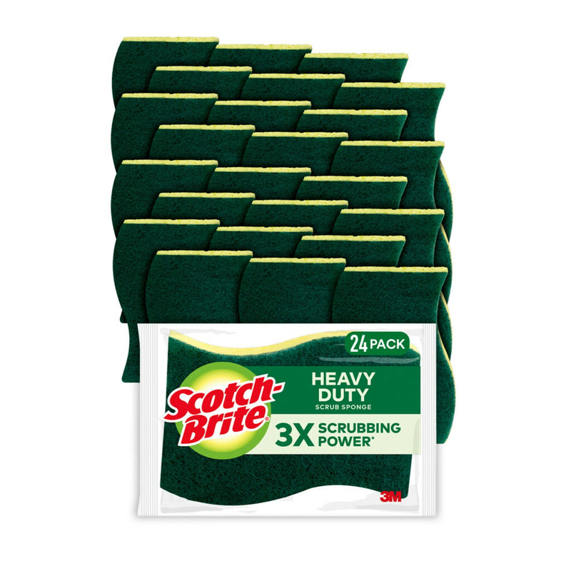 Scrubbies Green Scotch Brite with Sponge 24ct