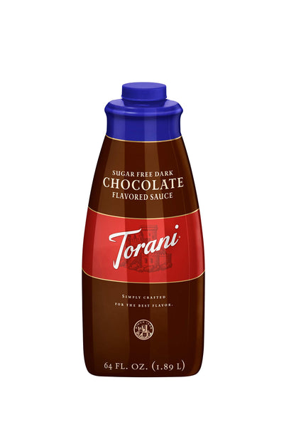 Torani Sugar Free Chocolate Sauce Dark 4/64oz
