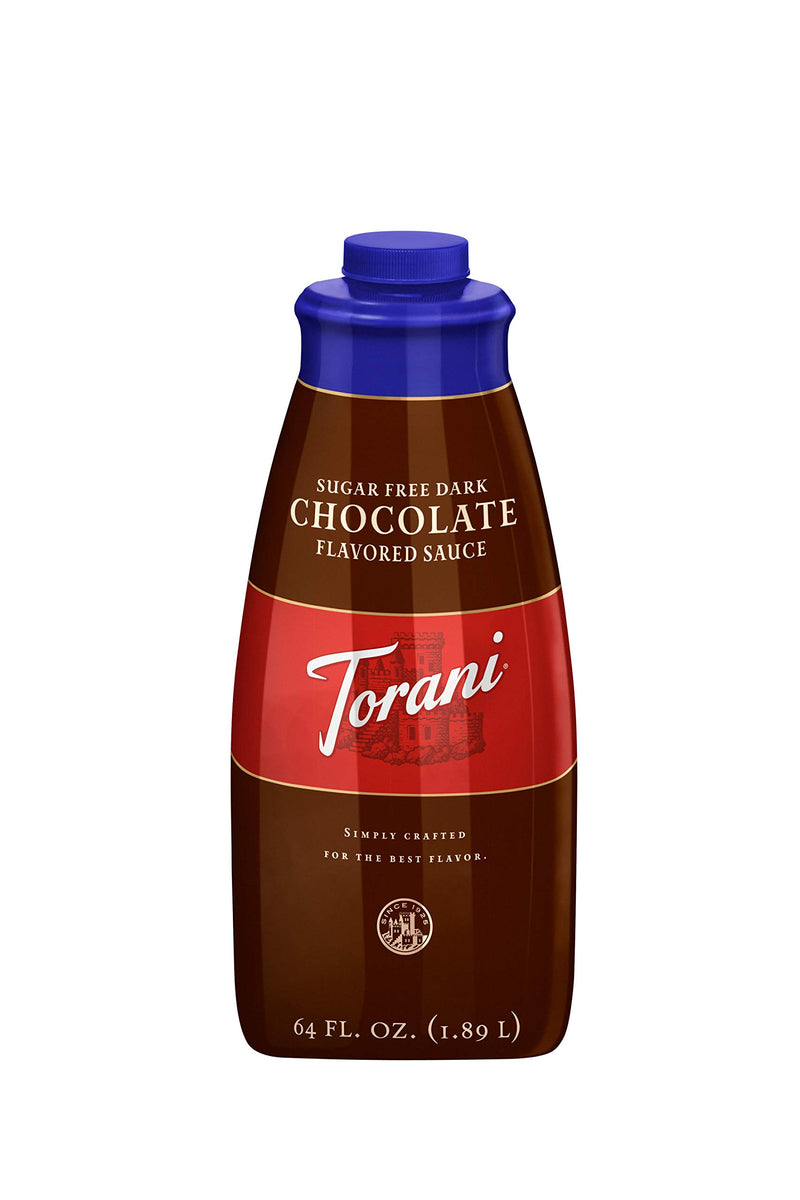 Torani Sugar Free Chocolate Sauce Dark 4/64oz