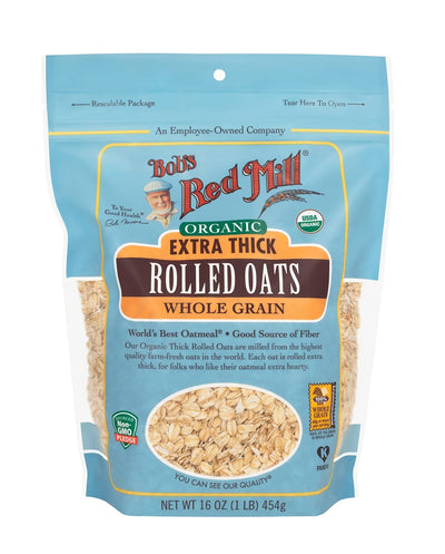 Oats Thick Rolled 4/16oz Bobs Red Mill