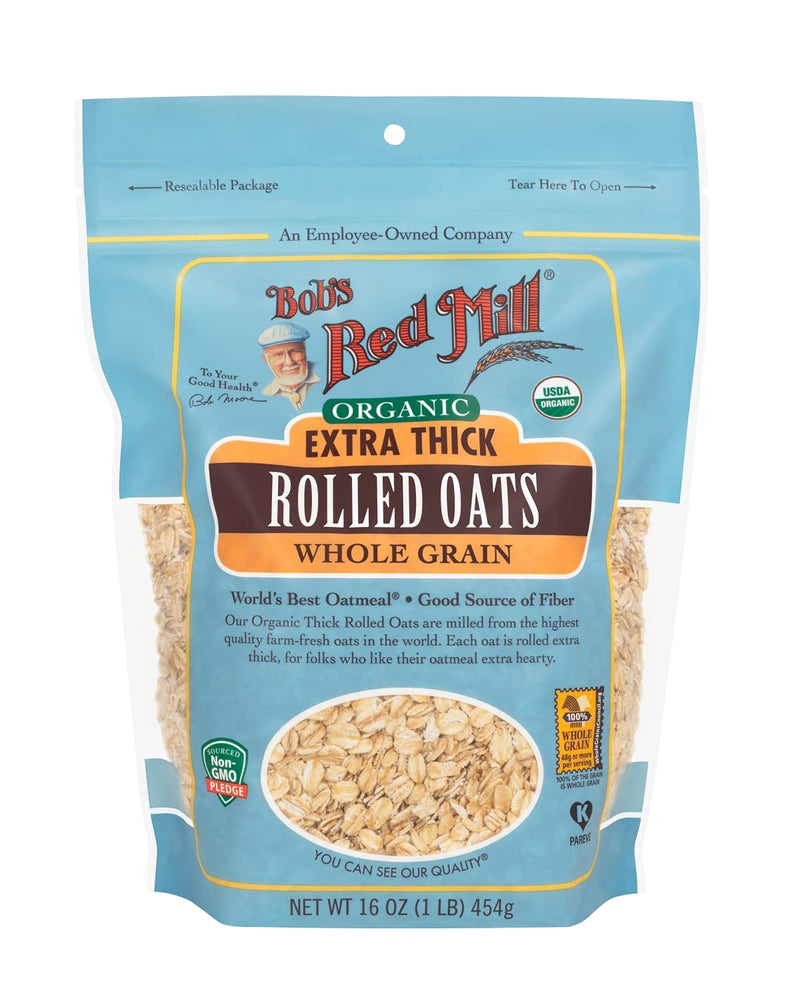 Oats Thick Rolled 4/16oz Bobs Red Mill