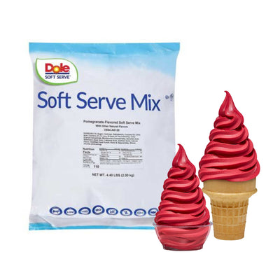 Pomegranate Soft Serve Mix 4/4.4lb Dole