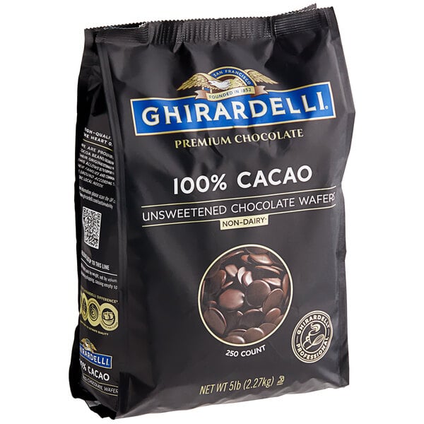 Ghirardelli Cacao Wafers 100% 2/5lb