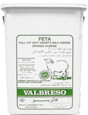 Cheese Valbreso Feta 35lb