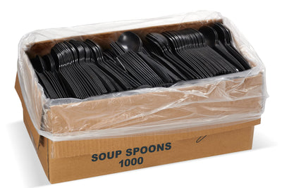 Spoons - Soup Heavy Duty Black 1000ct