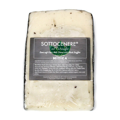 Cheese Sottocenere Cow Milk W/Truffle 1/12lb