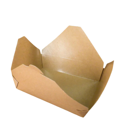 Kraft Food Containers #4 100% Recycled 7.75x5.5x3.5 160ct