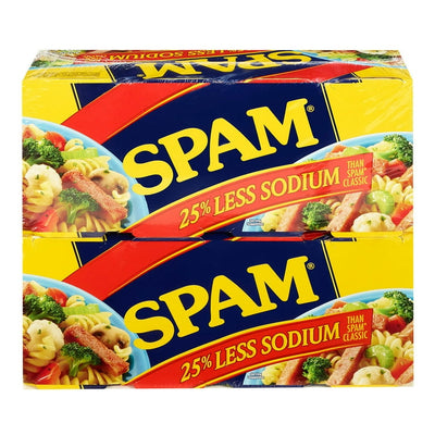 SPAM Canned Meat 25% Less Soduum 12oz 8ct
