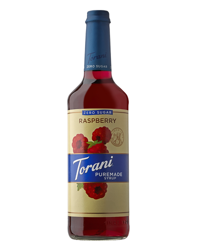 Torani Puremade Zero Sugar Raspberry Syrup 4/750ml