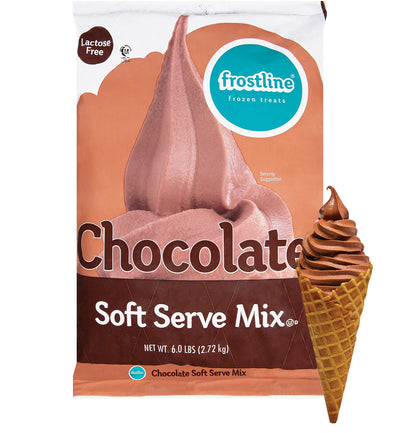 Frostline Chocolate ND Ice Crm Soft Srv Mix 6/6lb