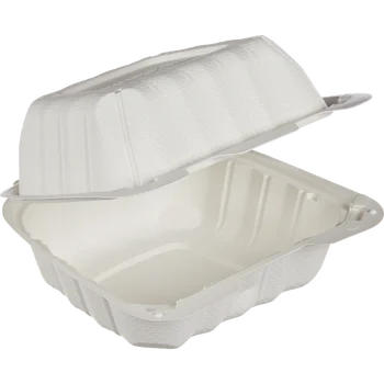 Vital Intl Solutions Burger Box, Single Comp Container, 6" x 6", White, 250 c