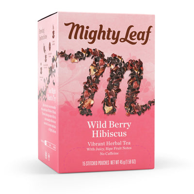 Tea Wild Berry Hibiscus 6/15ct Mighty Leaf