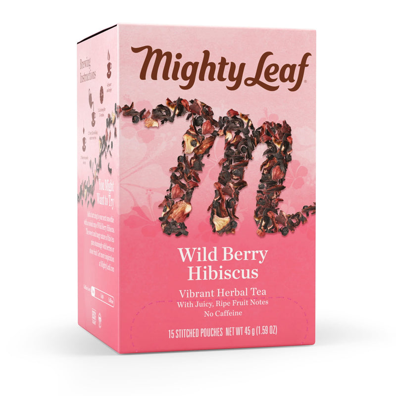 Tea Wild Berry Hibiscus 6/15ct Mighty Leaf