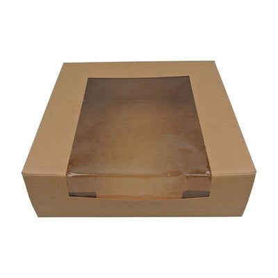Box Bakery with Window 8x8x2.5 Kraft 200ct