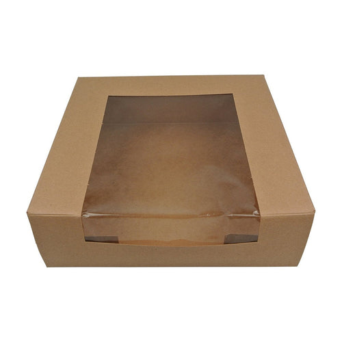 Box Bakery with Window 8x8x2.5 Kraft 200ct