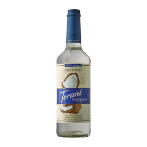 Torani Puremade Zero Sugar Coconut Syrup 4/750ml