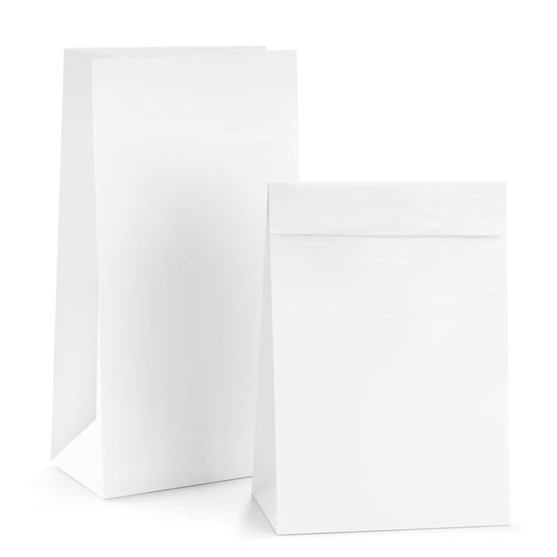 Paper Bag 7x6.75 White Plain 2000ct