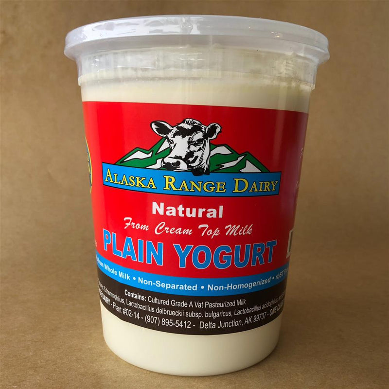 Yogurt Plain 10/32oz Alaska Range Dairy