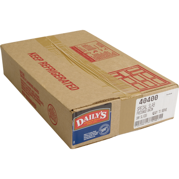 Daily's Special Slab Fully-Cooked Bacon, 300 ct