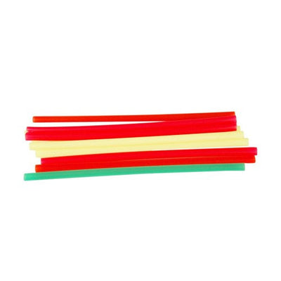 Straws 8in. Assorted Neon Fat 2400ct