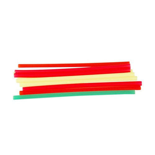 Straws 8in. Assorted Neon Fat 2400ct