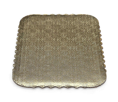 Cake Pad 1/2 Sht corr Scallop 50ct