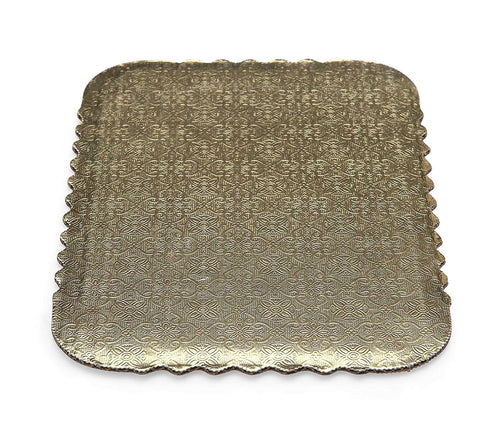 Cake Pad 1/2 Sht corr Scallop 50ct