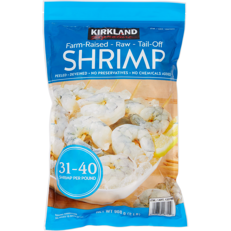 KS Farm-Raised RAW Shrimp Peeled,Deveined 31-40ct 2lb