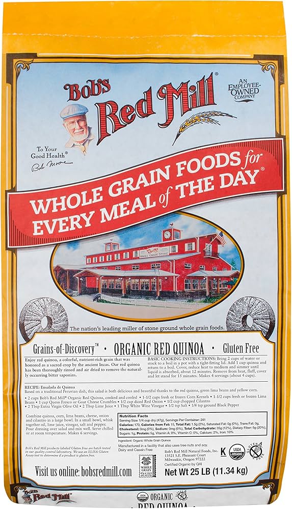 Quinoa Red 100% Organic 25lb