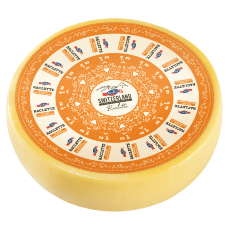 Cheese Wheel Raclette Swiss 1/15lb Emmi