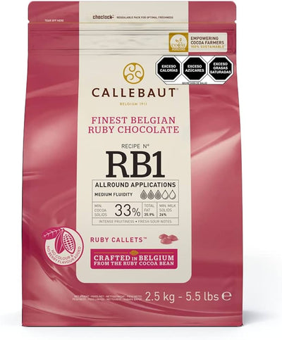 Chocolate Callebaut Ruby Couverture Callets 4/2.5kg