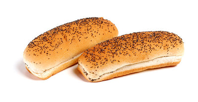 Hot Dog Buns w/Poppy Seeds 12/10ct