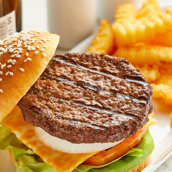 Angus Burger Patties Cooked