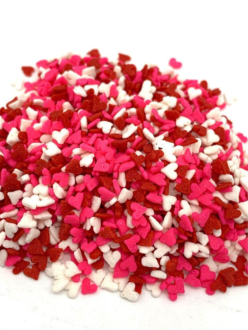 Sprinkles Mini Heart Red, White, Pink 6lbs