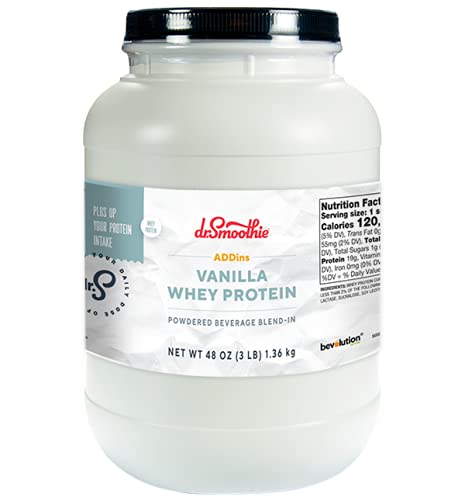DR Smoothie Vanilla Whey Protein powder 3lb