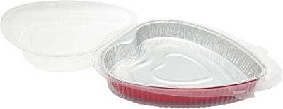 Container Heart Shaped Cake Pan Large100ct