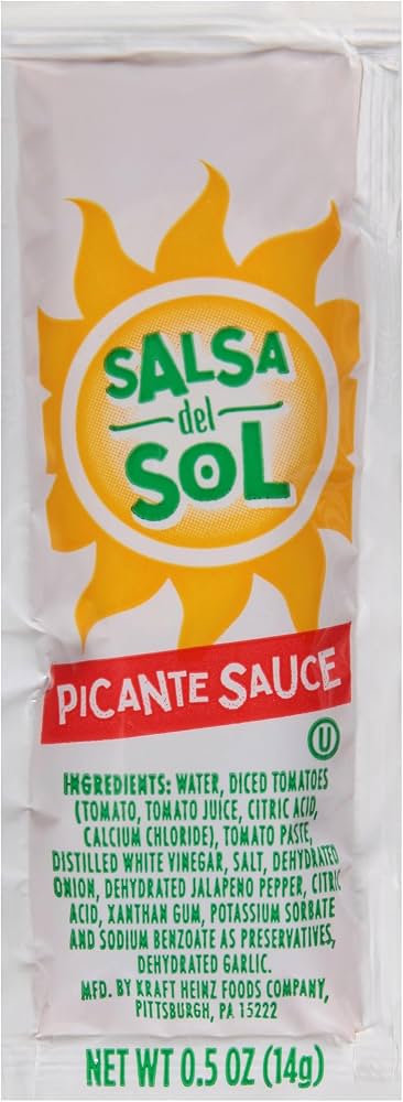 Salsa Del Sol Picante Sauce 200/0.5oz