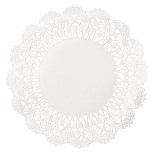 Doilie 10" WHT CAMBRIDGE LACE 1000/CS