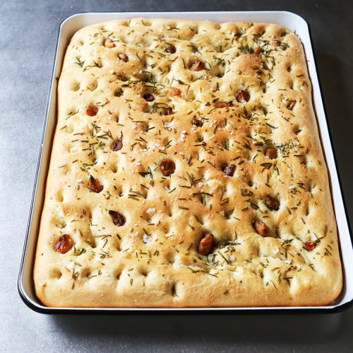 Bread Focaccia Garlic Rosemary 1/2 pan