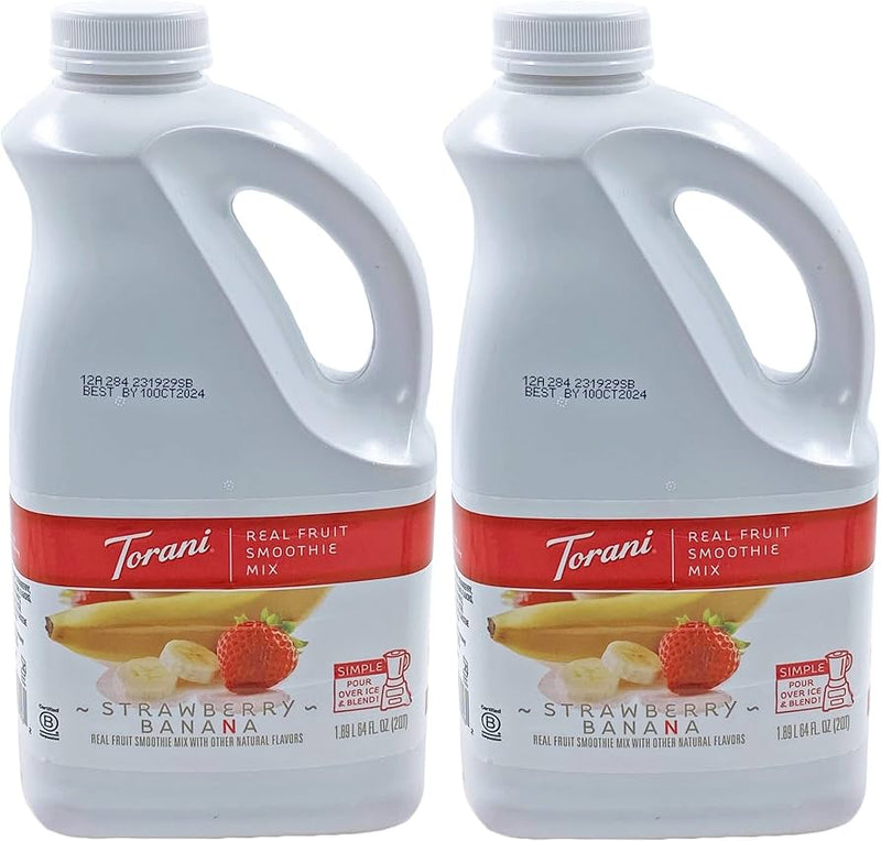 Torani Strawberry Banana Real Fruit Smoothie 6/64oz