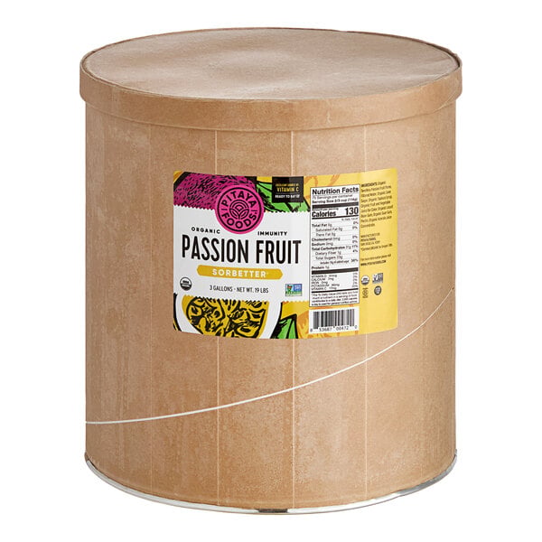 Sorbet Passion Fruit 3gal Pitaya Foods