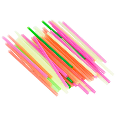 Straws Neon 8"