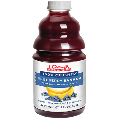 Dr Smoothie Bluebry/Banana 100% Fruit 6/46oz