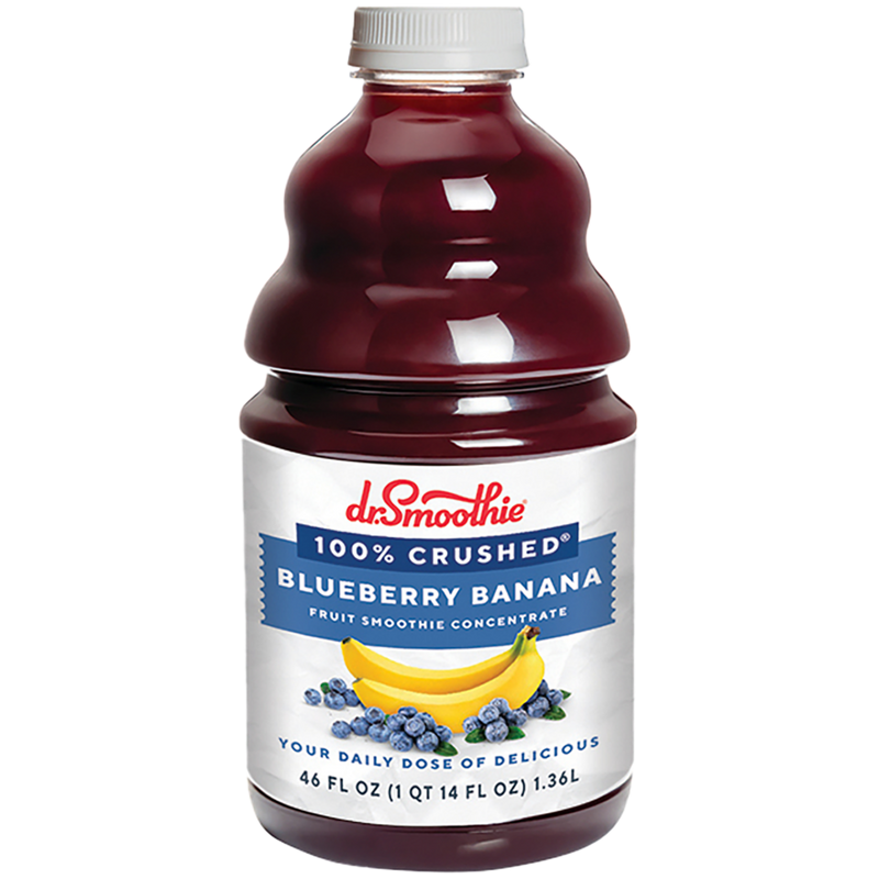 Dr Smoothie Bluebry/Banana 100% Fruit 6/46oz